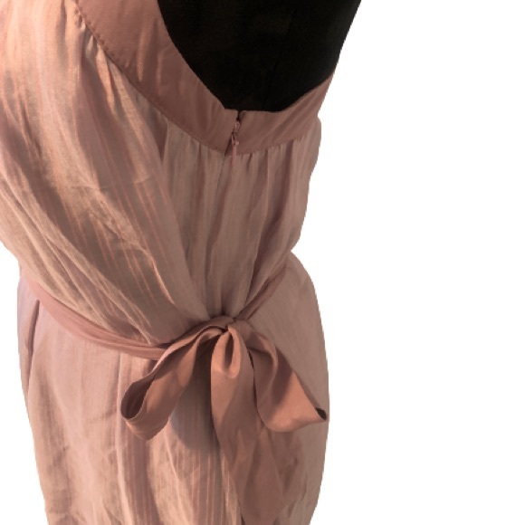 DREAM CULTURE Pink and Purple Silk & Linen Racerback Mini Dress-S - Picture 11 of 13